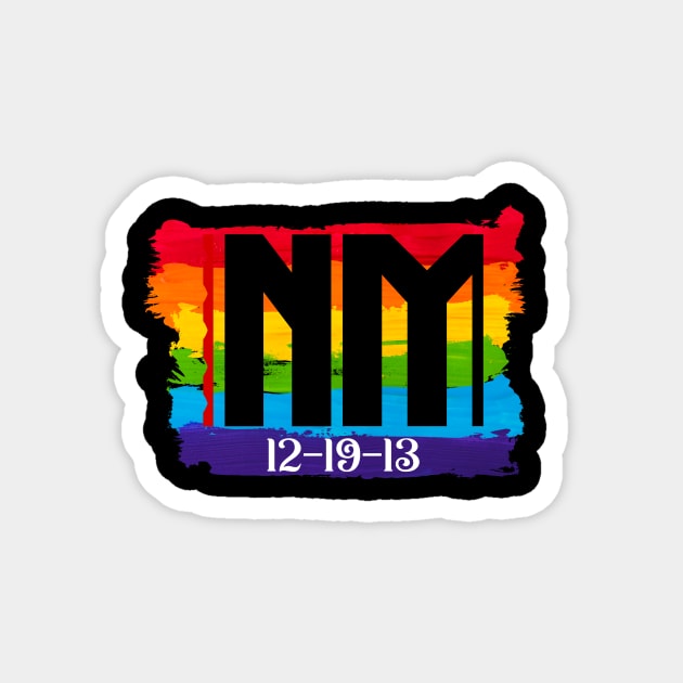 New Mexico Gay Marriage Magnet by Blood Moon Design