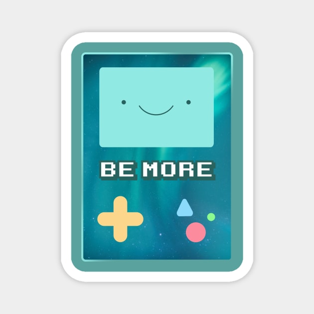 Bmo Be more Adventure Time Space Galaxy Stars Aurora Magnet by yellowpomelo