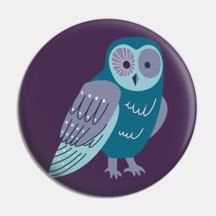 Stylized Owl - graphic owl design by Cecca Designs Pin