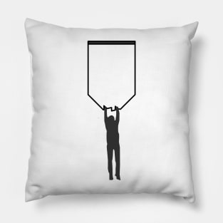 man in pocket - hang on little friend Pillow