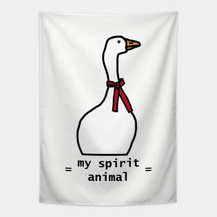 Annoying Meme Goose is my Spirit Animal Tapestry
