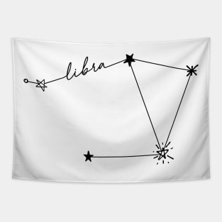 Libra Constellation Drawing Sticker Tapestry