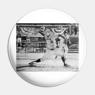 College Baseball pitcher Pin