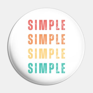 Simple Text Repeated Pattern Design Pin