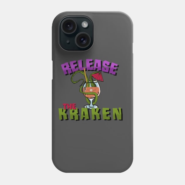Release the Kraken Phone Case by EnchantedTikiTees