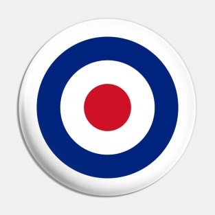 BRITISH MOD ROUNDEL RAF SHIRT DESIGN LOGO! Pin