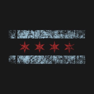 Chicago Flag Retro Windy City Graphic T-Shirt