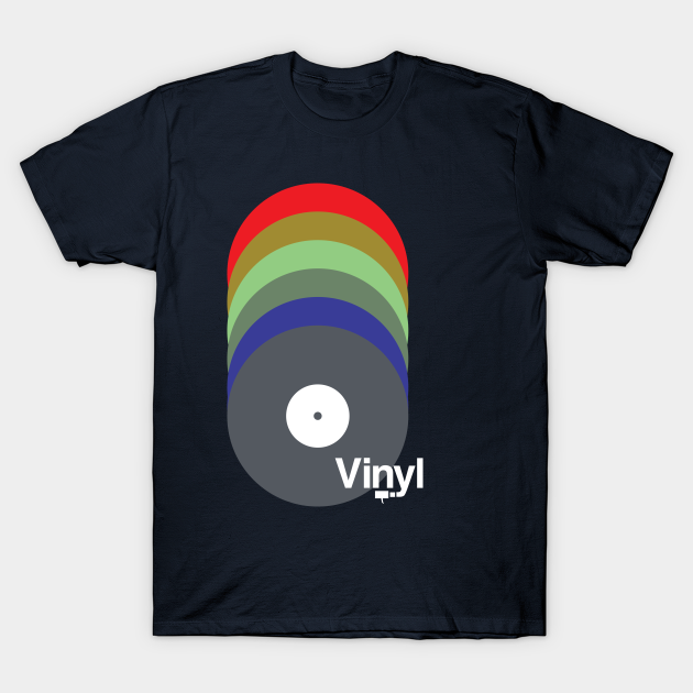 Vinyl Rainbow - Minimal - T-Shirt | TeePublic