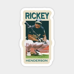 rickey legend henderson retro Magnet