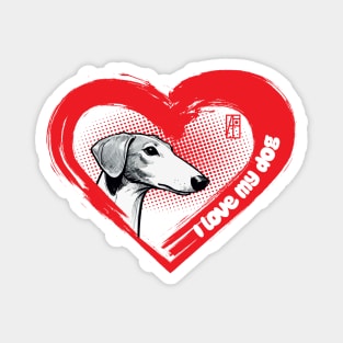 I Love My Ibizan Hound - Family dog - I Love my dog Magnet