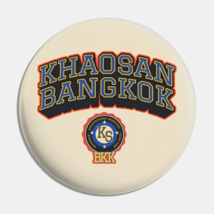 Khaosan Road Bangkok - Backpacker's Paradise College Shirt Style Pin