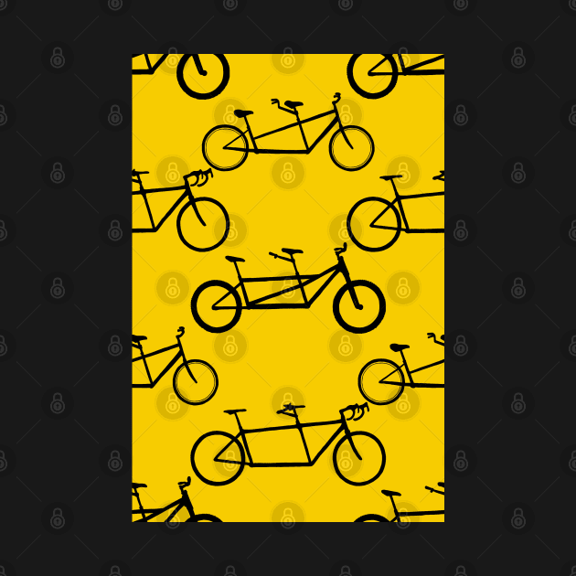 Tandem types pattern - black on yellow by ashalye