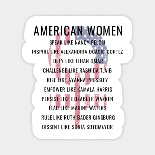 Modern American Women Gifts Magnet