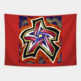 Dancing Inter-dimensional Star Patricia Henrietta Tapestry