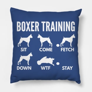 Boxer Training Boxer Dog Tricks Pillow