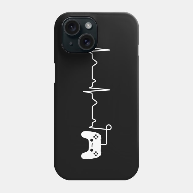A Gamer Heartbeat Funny Phone Case by rustydoodle