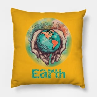 April 22 Earth Day,Be the change,Preserving our planet. Pillow