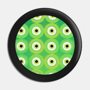 Green Evil Eye Pin