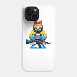 Tactical Wonderland Odyssey Tee: A Unique Twist on Alice's Journey Phone Case