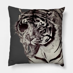 Decaying Tiger Pillow