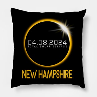 NEW HAMPSHIRE Totality Total Solar Eclipse April 8 2024 Pillow