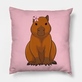 Sakura Capybara Pillow