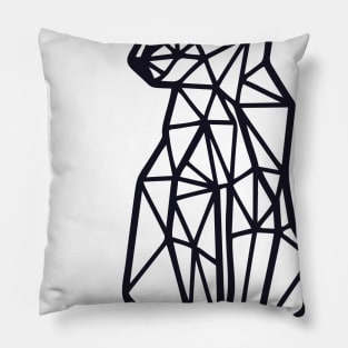 Cat line art Pillow