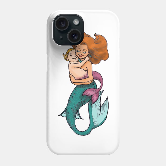 MerMom Phone Case by danpaul