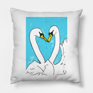 Swans in Love Pillow