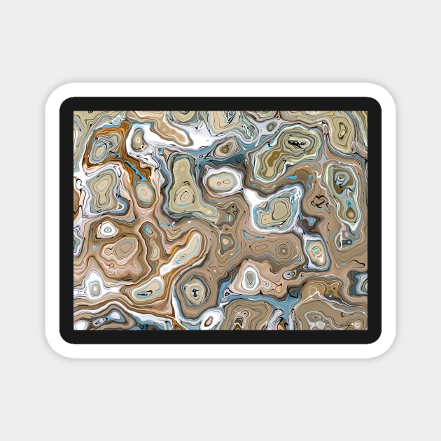 Archaeology - Original Abstract Design Magnet by artsydevil