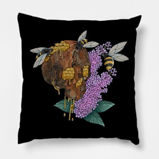 Honey Skull Pillow