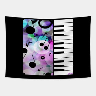 Piano & Notes Tapestry