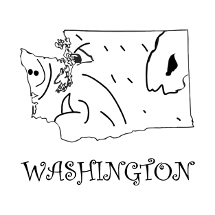 A funny map of Washington State T-Shirt