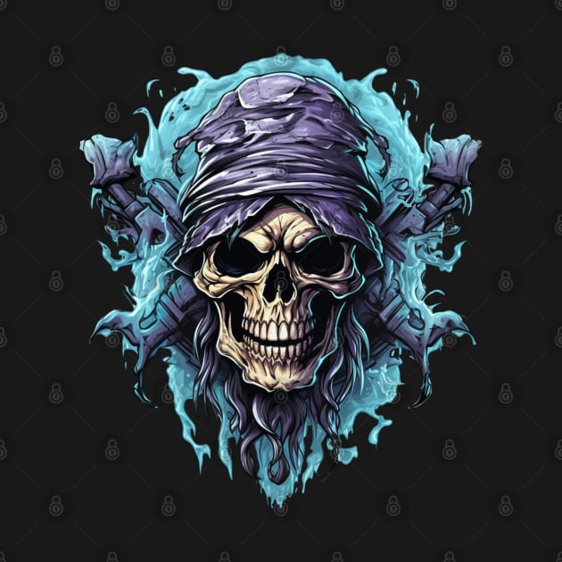 Pirate Flag Skull And Bones by Nightarcade