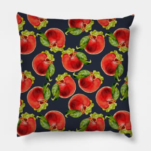 Cute Red and Pink Peachy Peaches Fruits Pattern Gift Pillow