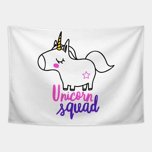 Unicorn Squad Tapestry by Coral Graphics