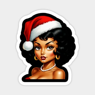 Santa Babe, Black Girl Santa Magnet