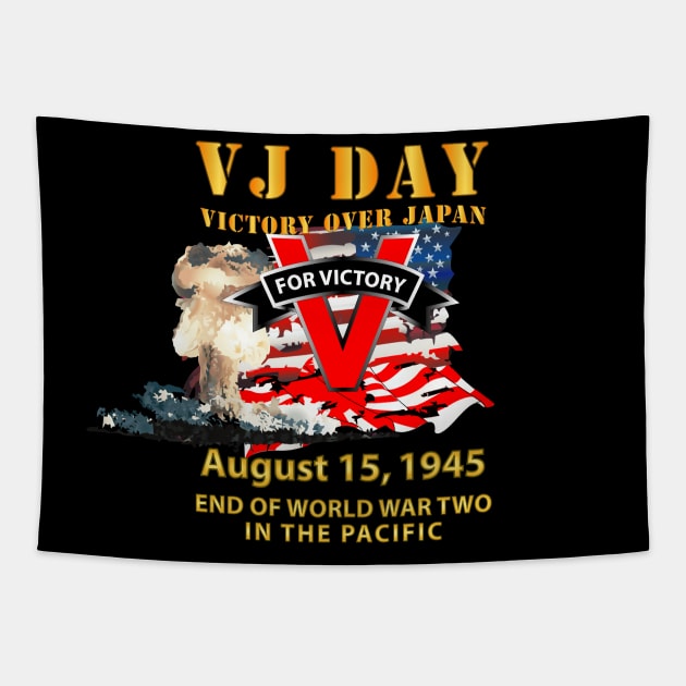 Victory Over Japan Day Tapestry by twix123844