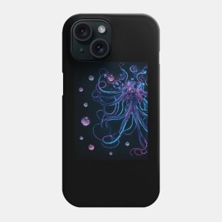 Neon Octopus Phone Case