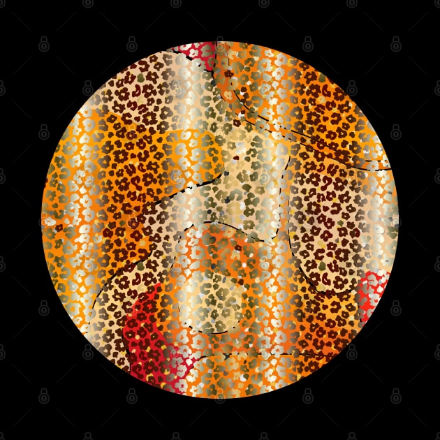 Colourful gradient unique flowers leopard stripes abstract modern 287 Pattern by dvongart
