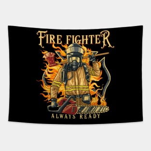 Fire fighter Tapestry