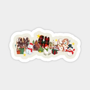 Ho Ho Ho Christmas Design Magnet