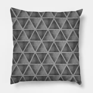 Abstract seamless monochrome pattern with ultimate grey watercolor triangles. Best for the print, fabric, poster, wallpaper, cover and packaging, wrapping paper. Pillow