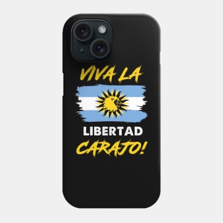 Libertarianismo Viva La Libertad Carajo Javier Milei Phone Case