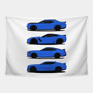 AMERICAN MUSCLE BLUE Tapestry