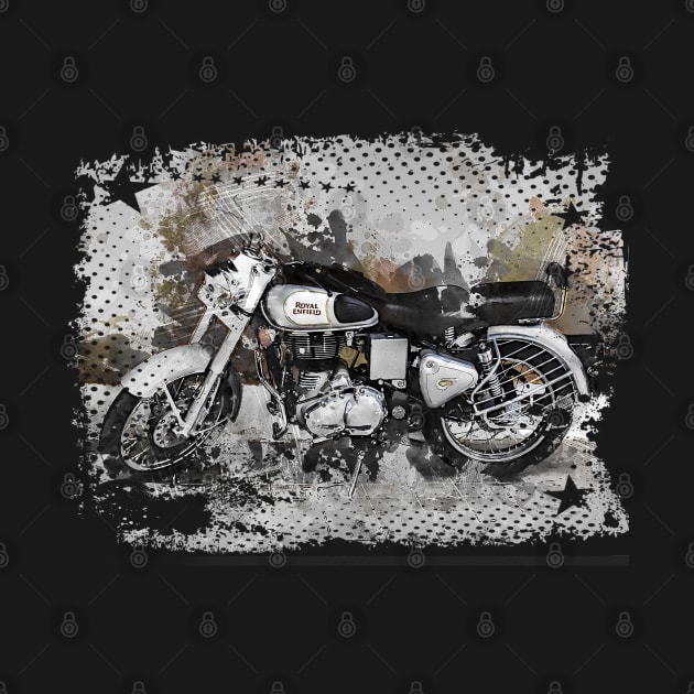 Royal Enfield Classic 350 by funkymonkeytees