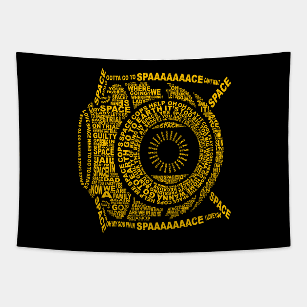 Space Core typography Tapestry by R-evolution_GFX