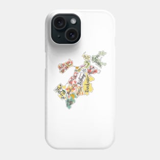 map of boston, mass Phone Case