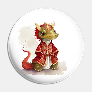 Watercolor Chinese Zodiac Year of the Dragon Pin