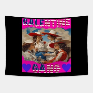 Galentine gang rodeo party Tapestry